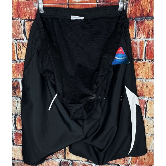 NWT Champion Swim Shorts Men’s Black Drawstring Mesh Lined Lightweight 2XL - Picture 5 of 6
